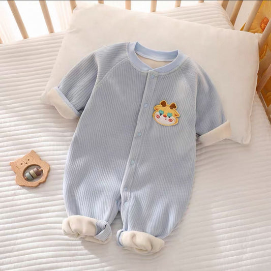 Combinaison Bébé Double Face Velours – Chaleur Cocooning & Douceur Incomparable