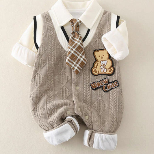 Ensemble Bébé Élégant “Petit Gentleman” – Confort & Style Irrésistible