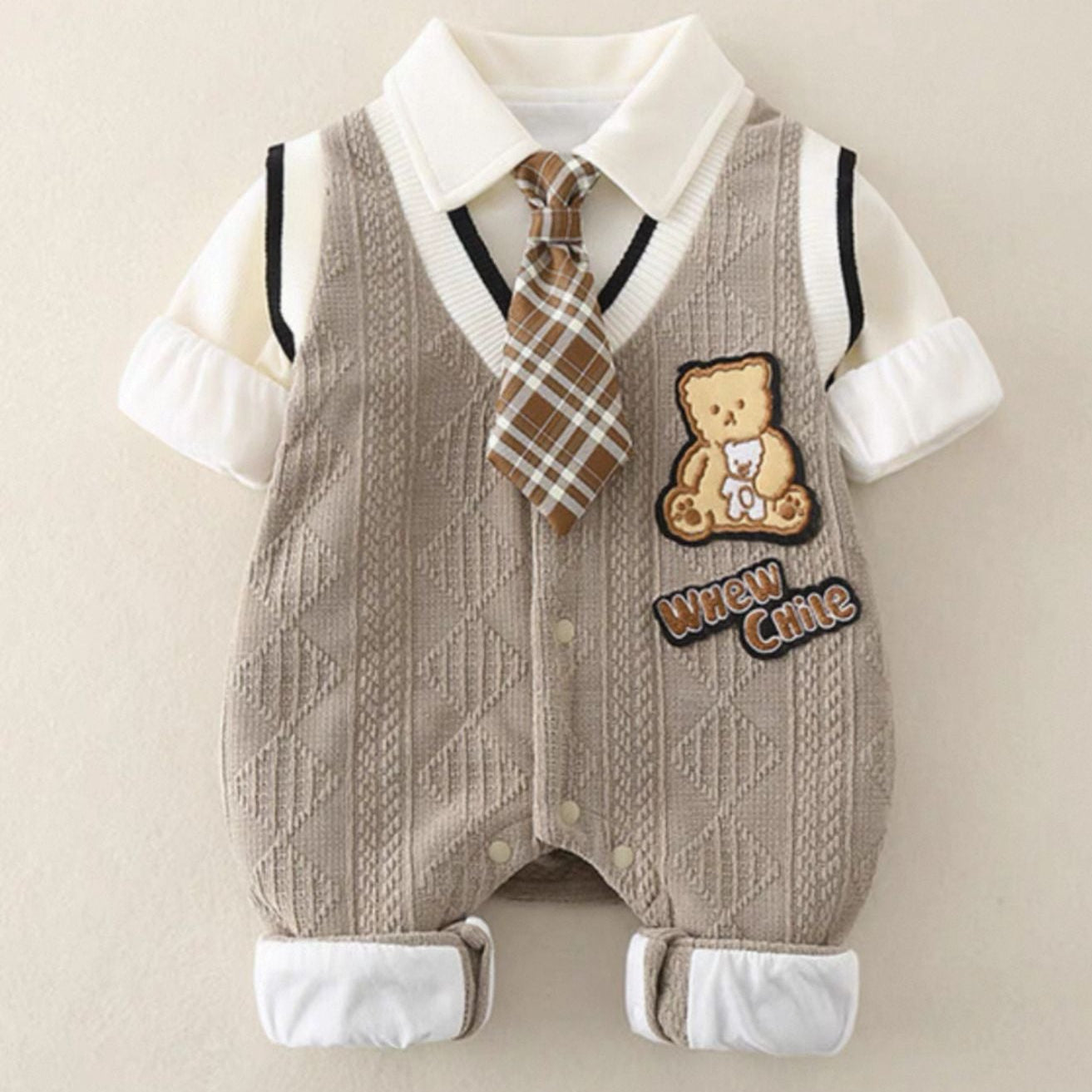 Ensemble Bébé Élégant “Petit Gentleman” – Confort & Style Irrésistible