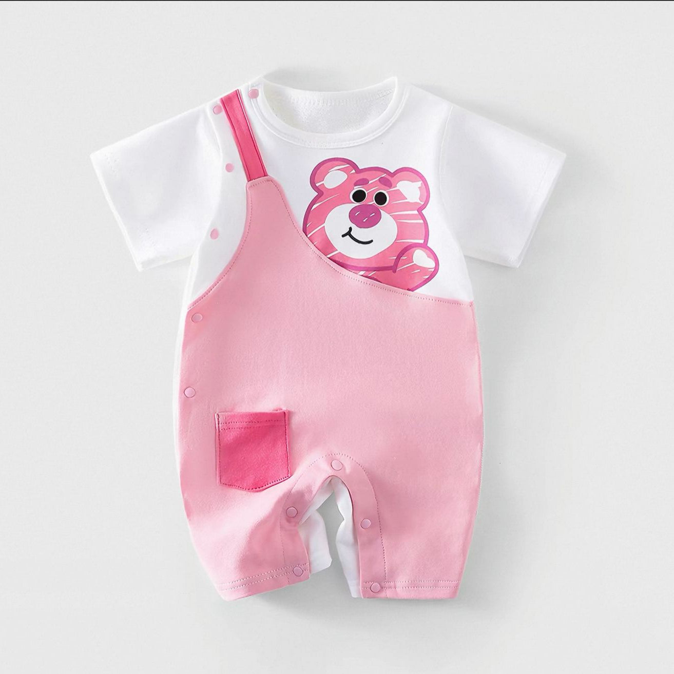 Ensemble Bébé 2 Pièces Été “Fraîcheur Douce” – Manches Courtes & Dos Respirant